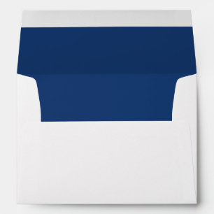 Dark Blue interior return address  Envelope