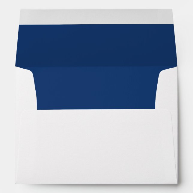 Dark Blue interior return address  Envelope (Back (Bottom))