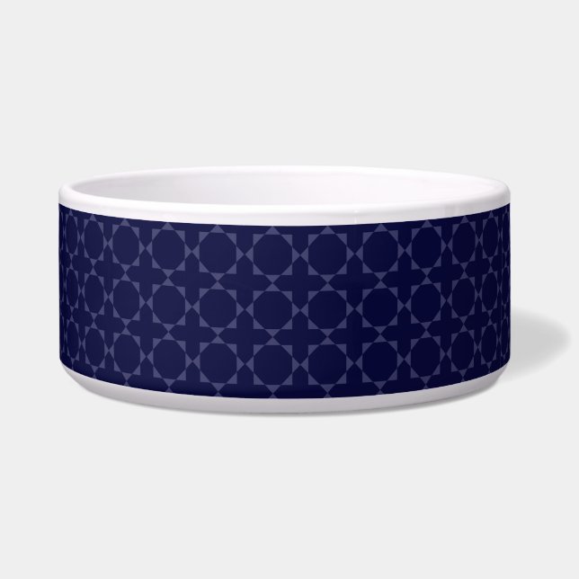 Dark Blue Islamic Geometric Pattern (Front)