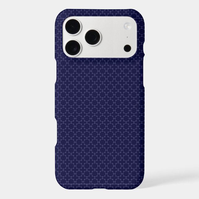 Dark Blue Islamic Geometric Pattern (Back)