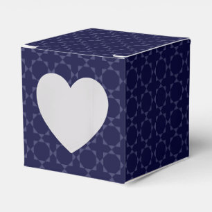 Dark Blue Islamic Geometric Pattern Favour Box