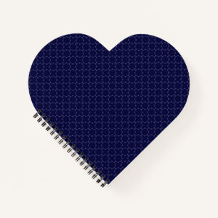 Dark Blue Islamic Geometric Pattern Notebook