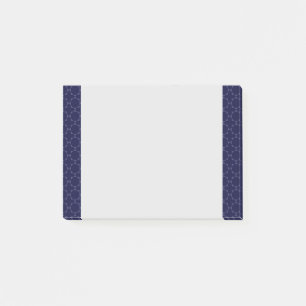 Dark Blue Islamic Geometric Pattern Post-it Notes