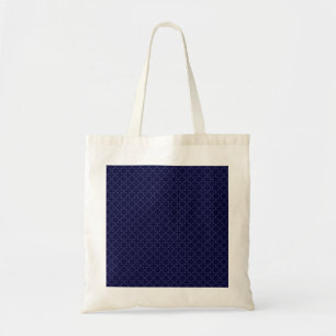 Dark Blue Islamic Geometric Pattern Tote Bag