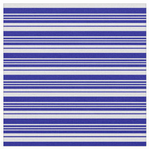 Dark Blue & Lavender Coloured Striped Pattern Fabric
