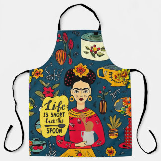 Dark blue ‘Leak the spoon’ apron 