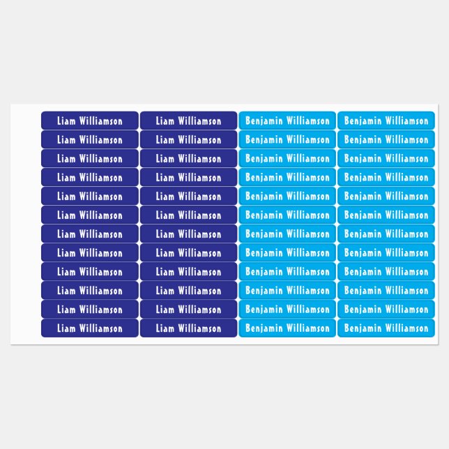 Dark Blue, Light Blue Boy Family Waterproof (Sheet)