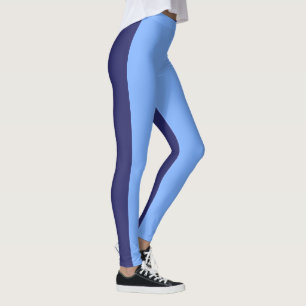 Dark Blue Light Blue Leggings