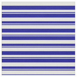 Dark Blue & Light Cyan Coloured Lines Fabric