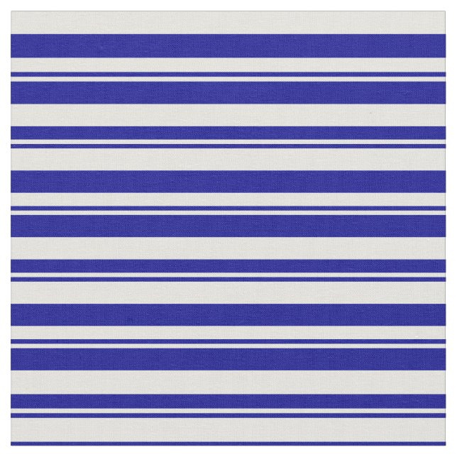 Dark Blue & Light Cyan Coloured Lines Fabric (Close Up)