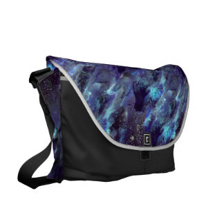 Dark Blue Liquid camo Bag Courier Bag