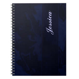 dark blue marble notebook