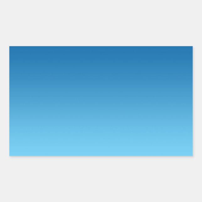 Dark Blue Ombre Rectangular Sticker (Front)