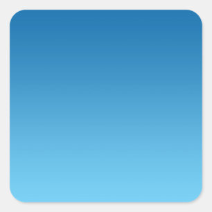 Dark Blue Ombre Square Sticker