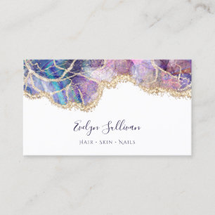 dark blue opal business card