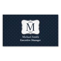 Dark Blue Pattern – Classy Men’s Monogram