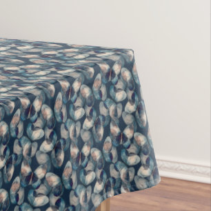 Dark blue pattern with buttreflies tablecloth