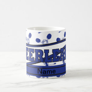 Dark Blue Personalise Cheerleader Mugs
