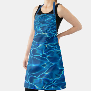 Dark Blue Pool Water  Apron