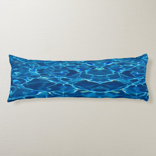 Dark Blue Pool Water  Body Cushion (Front)