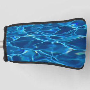 Dark Blue Pool Water  Golf Head Cover