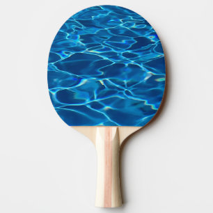 Dark Blue Pool Water Ping Pong Paddle