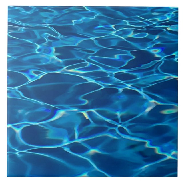 Dark Blue Pool Water  Tile (Front)