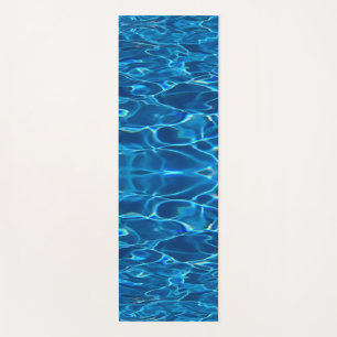 Dark Blue Pool Water  Yoga Mat