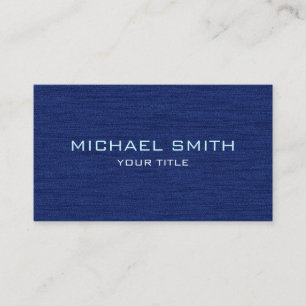 Dark Blue Professional Modern Business Card