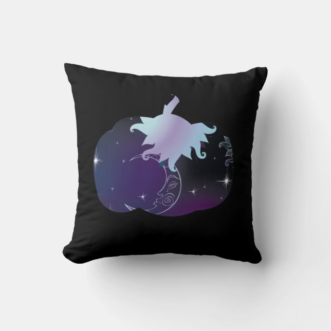 Dark Blue Pumpkin Cushion (Front)