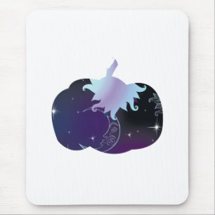 Dark Blue Pumpkin Mouse Mat
