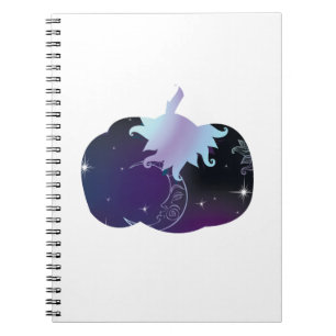 Dark Blue Pumpkin Notebook