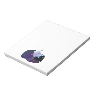 Dark Blue Pumpkin Notepad