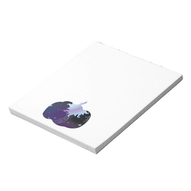 Dark Blue Pumpkin Notepad (Rotated)