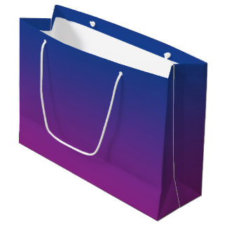 Dark Blue & Purple Ombre Large Gift Bag