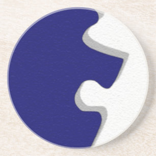 Dark Blue Puzzle Coaster