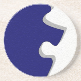 Dark Blue Puzzle Coaster