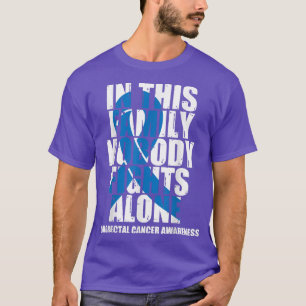 Dark Blue Ribbon Family Colourectal Cancer Awarene T-Shirt