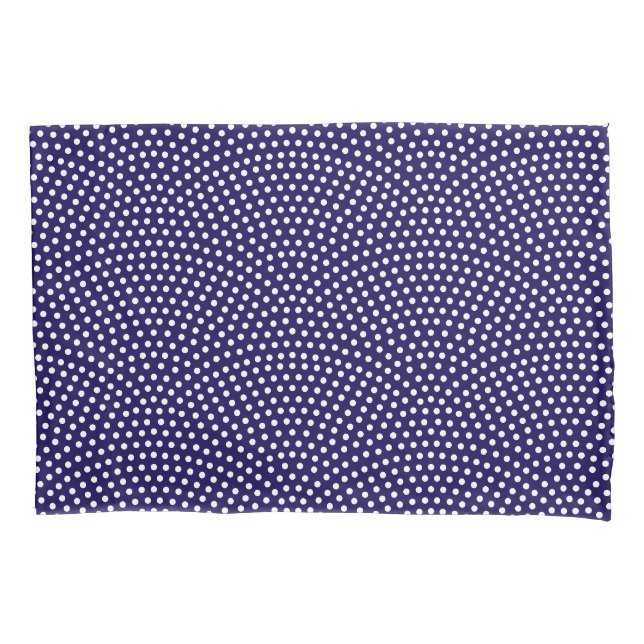 Dark Blue Same Komon (large scale) Pillowcase (Front-Left)
