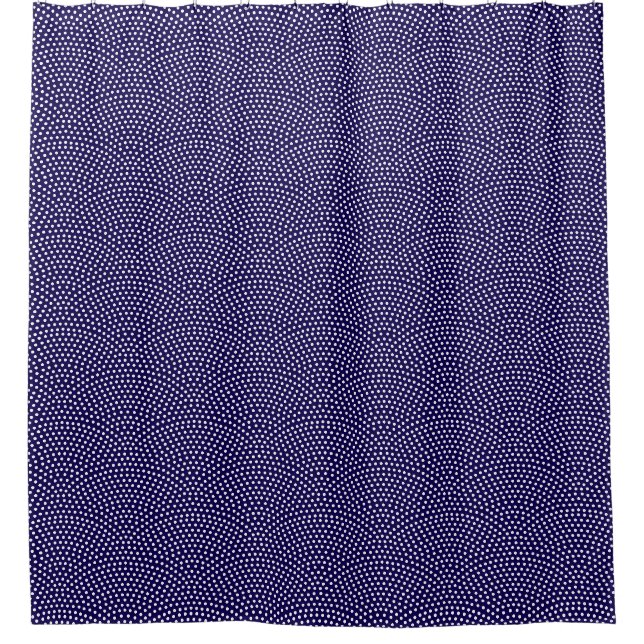 Dark Blue Same Komon (shark skin) Shower Curtain (Front)