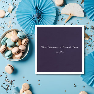 dark  blue solid color -personalized napkin