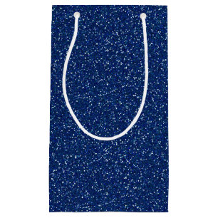 Dark Blue Sparkle Glitter Gift Bag