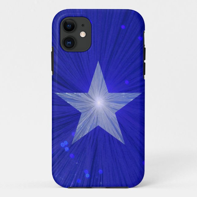 Dark Blue Star iPhone case (Back)