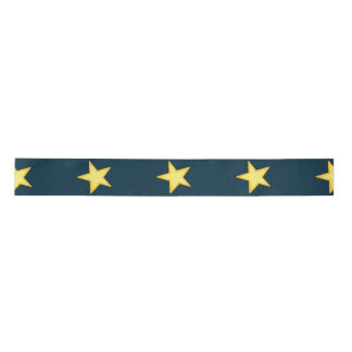 Dark Blue Starry Night Ribbon Satin Ribbon