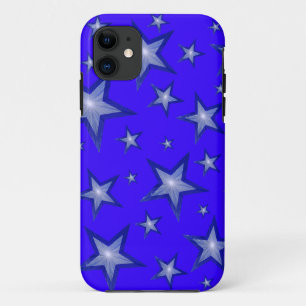 Dark Blue Stars iPhone case