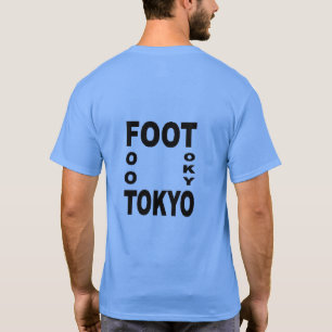 Dark blue T-shirt with man FOOT TOKYO