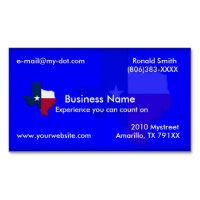 Dark Blue Texas Flag Map