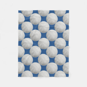 Dark Blue Volleyball Fleece Blanket