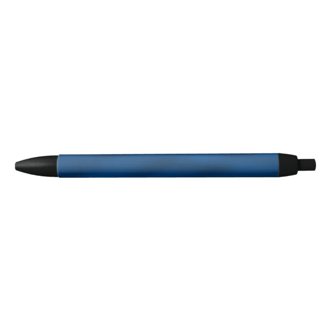 Dark Blue Water Ripples Black Ink Pen (Front)