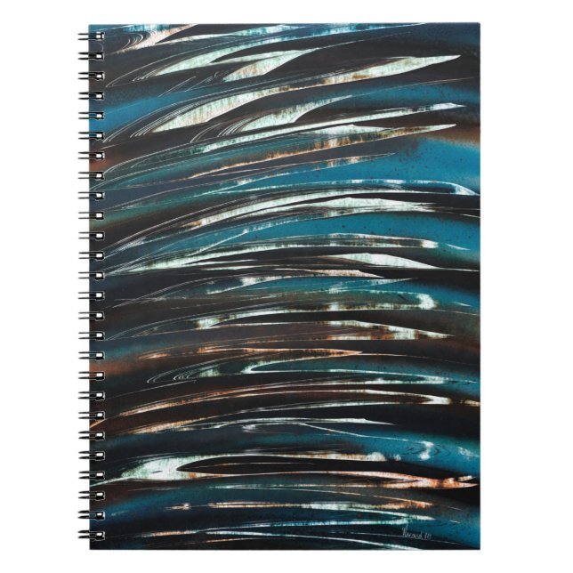 Dark Blue Wave Notebook (Front)